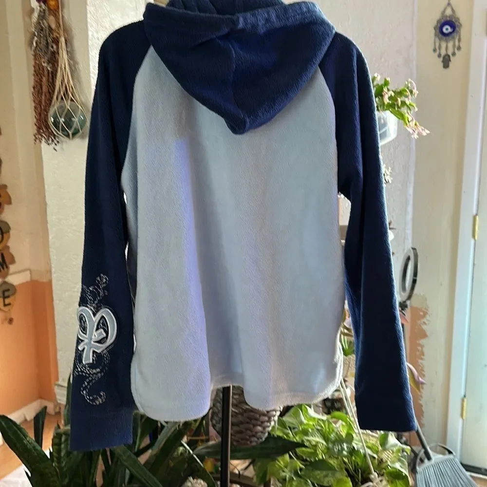 Warner Bros Penelope Pussycat Blue Pullover Hoodie Girl's Pepe Le Pew Cartoon